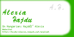 alexia hajdu business card